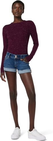 HUDSON Women's Croxley Rise Mid Thigh Denim Short in Kuwait