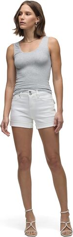 HUDSON Women's Croxley Rise Mid Thigh Denim Short in Kuwait