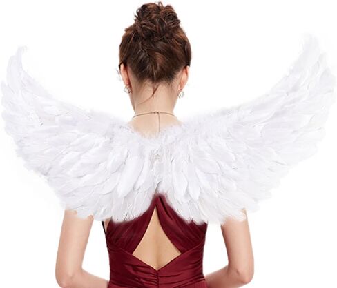 Angel Wings Assume Associory-Feather Wings مع مجموعة رأس هالة للبالغين ، والأجنحة الخيالية القابلة للتعديل ، والأجنحة الجسدية القابلة للتعديل ، in Kuwait