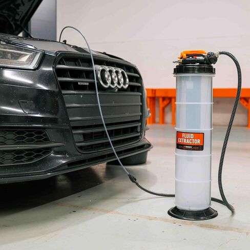 Mishimoto Fluid Extractor Pump, 9.5L Manual and Pneumatic with Automatic Shut Off, Universal Fit in Kuwait