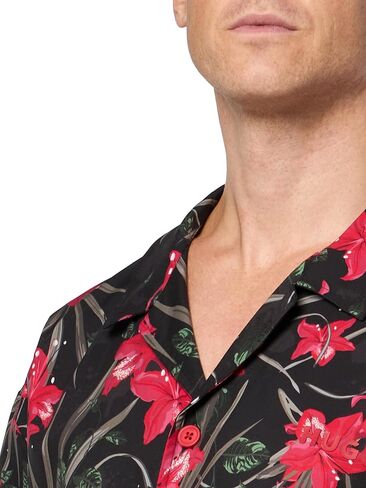 HUGO Men's Relaxed Beach Shirt in Saudi Arabia