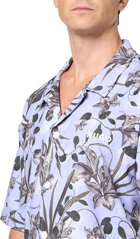 HUGO Men's Relaxed Beach Shirt in Saudi Arabia