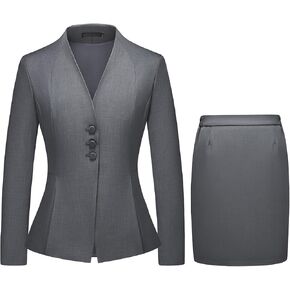 Women's Skirt Suit 2 Piece Set Business Office Suits for Women Dressy Professional Outfits