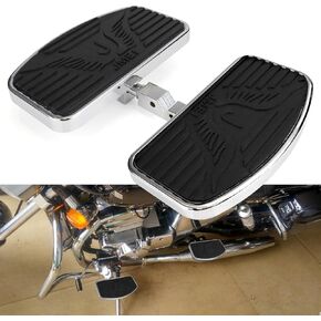 أوتاد قدم دراجة نارية الأوتاد الأمامية/الراكب الخلفي متوافق مع هوندا ماجنا VF250/VT250/VF750 Yamaha V-Star DragStar XVS 650/Virago XV125/250/400 زوج 1994-2013 (الخلفية)