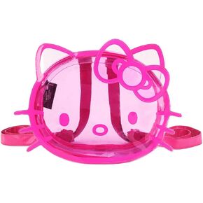 Hello Kitty Character Head Clear Adult Pink PVC 12" Mini Backpack