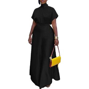 Seltaon Satin 2 Piece Outfits For Women Cap Sleeve Tops & Wide Leg Pants Sets Cocktail Party Streetwear Lounge Sets