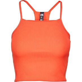 THE NORTH FACE Guide Forward Rib Tanklette Women's Top (US, Alpha, Large, Regular, Regular, Gardenia White)