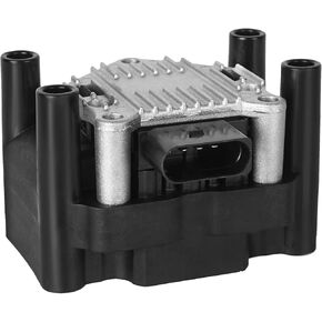 NPAUTO Ignition Coil Pack Compatible with 2.0 1998 1999 2000 2001 VW Beetle Golf, 1999 2000 2001 2011 2012 2013 2014 2015 Jetta S Base L4 2.0L Replacement for 032905106E C1319 UF277