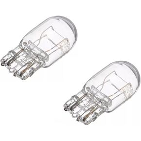 2 PCS T20 7443 1891 21/5W Clear Glass Turn Signal Stop Brake Tail Light-Bulbs - DRL Indicator Light Micro Bulb Parts, Automotive Universal Lighting Accessory, for Cars (White)