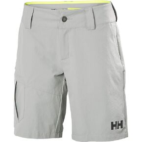 شورت نسائي من Helly Hansen، سريع الجفاف، للحماية من الشمس، متين، رمادي ضبابي، 32