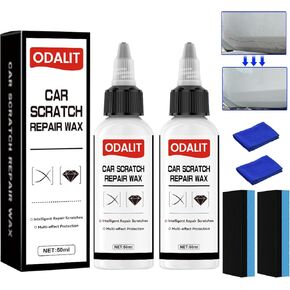 Ultimate Paint Restorer,New Car Scratch Repair Wax,Car Paint Scratch Repair,Scratches Repairing and Polishing,Oxidation Removal,Multi-Effect Protection,Scratch Remover for Vehicles（2PCS）