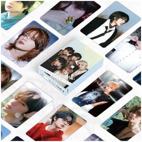 55PCS Photocards Laser Lomo Cards Laser Photocards New Album Photo Cards for Fan Collect