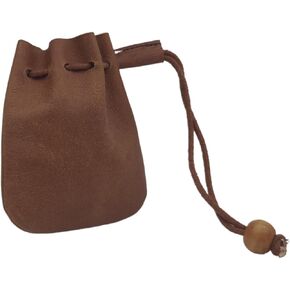 Medieval Drawstring Coin Pouch – Handmade Leather Pouch for Coins, Jewelry & Accessories – Small Leather Pouch for SCA, LARP, Renaissance Fair & Cosplay