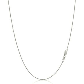 14K Yellow, White or Rose Gold Box Link Chain Dainty Yellow Gold Necklace for Women and Men with Lobster Clasp