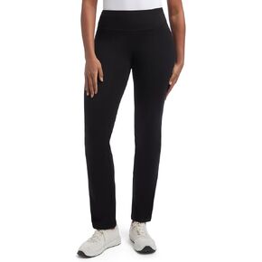 Jockey Women's Active Solid Cotton Jersey Yoga Pants