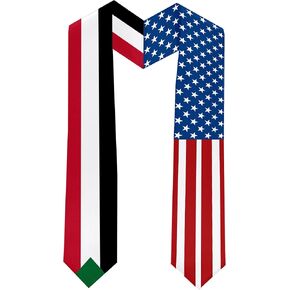 2025 سرق العلم السودان ومرض التخرج من التخرج من التخرج للطلاب الدولي (ثوب البكالوريا والقبعة غير المدرجة)