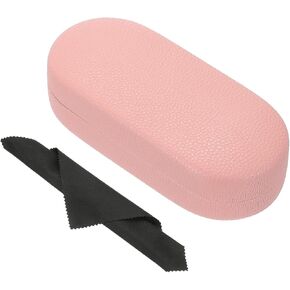 PATIKIL Hard Shell Eyeglasses Case, PU Leather Large Glasses Case Litchi Grain Protective Sunglasses Organizer for Women Men