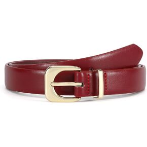 Earnda Belts for Women Faux Leather Waist Belt with Gold/Silver Buckle Casual Jeans Pants Dresses