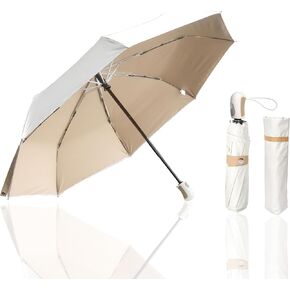 مظلة SUN MUMBRELLA TRAVEL SMYBRELLA مضغوطة مضغوطة قابلة للطي للمطر مفتوح السيارات وأغلق حماية الأشعة فوق البنفسجية UPF 50+