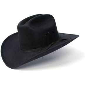 Western Cowboy Hat - Rough Rider - Black
