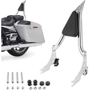 Detachable Sissy Bar Passenger Rear Backrest For Harley Sportster XL883 XL1200 2004-2022, for Sportster 883, Sportster 1200, Seventy Two, Forty Eight, Iron 883, Iron 1200 (Chrome)