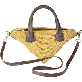 SENSI STUDIO Triangle Straw Handbag