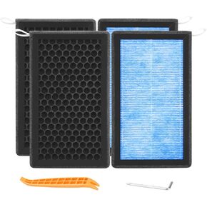 مرشح الهواء لنموذج Tesla Y Model 3 2016-2024 ، 2 Pack Hepa Cabin Air Filter مع كربون منشط (أزرق)