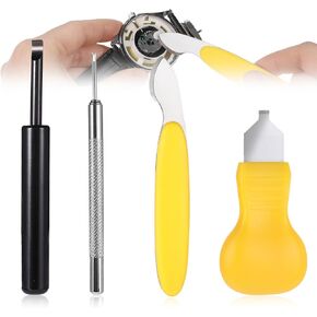 4 PCS Watch Back Removal Tool, Pry Watch Back Cover Case Opener, Watches Battery Replacement Repair Kit Watches Opener Tools for Wristwatch Repair