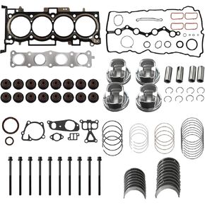 G4KJ 2.4L Engine Rebuild Pistons Gasket Overhaul Kit fit for Hyundai Kia Sonata Sportage Sorento Sonata 4-Door 2014-2019 23410-2G500, 21020-25120