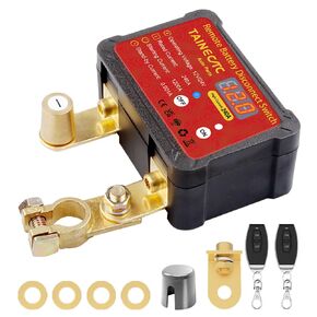 Remote Battery Disconnect Switch 12V 240A with Led Voltage Display, Ultra-Low Standby Current (0.001A), Anti Theft and Battery Drain, Battery Kill Switch for Car, RV, ATV, Truck, Tractor, Boat