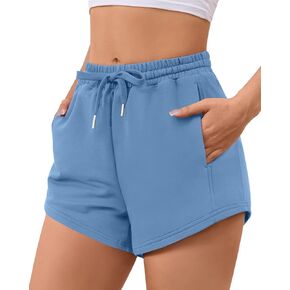 Sweat Shorts Women Comfy Trendy Casual Summer Drawstring Cotton Lounge Shorts Womens Athletic Outfits Clothes