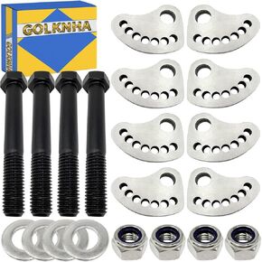 ±1.5 Degree Camber Lock Alignment Fix & Upper Arm Cam Bolt Kit Compatible with Silverado Sierra Silverado 3500 2500 1500 304 Stainless Steel 1999-2019