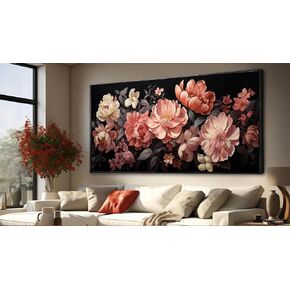 SDYA Large Wall Art Flowers Canvas Prints Home Decor Colorful Botanical Picture Bedroom Decor Aesthetic Paintings for Living Room Bathroom Office Decor 30x60 Inch