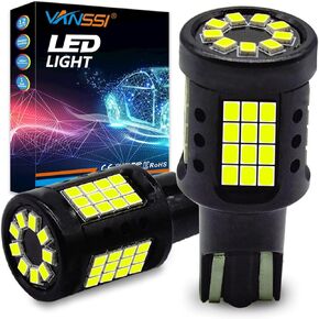 921 مصباح LED عكسي الضوء - 912/906/916/922 W16W T15 Canbus Free White Super Bright White ، 57smd مع مقاوم مدمج ، استبدال لمبة النسخ الاحتياطي ، حزمة 2