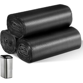 Mini Trash Bags for Car, 90 PCS Car Trash Bag Mini Cars Garbage Bag Small Black Strong Trashes CanBags with Tear-Resistant Small Plastic Bags for Desktop Trashes Cans Home Office Travel