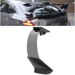 HECASA Rear Trunk Spoiler Wing Compatible with 2016-2021 Honda Civic Hatchback Rear Spoiler for Cars, Trunk Lip Spoiler, Car Exterior Accessories ABS Plastic Matte Black