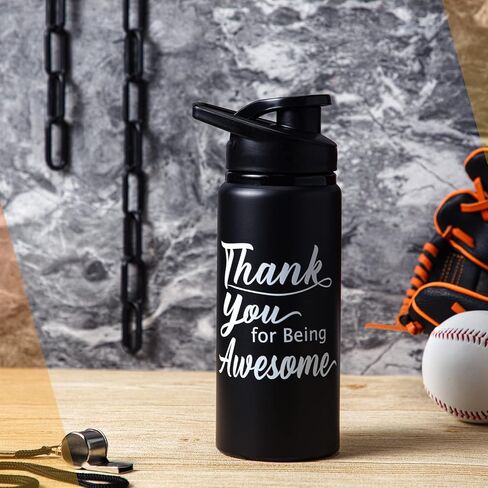 meekoo 12 Pcs Thank You for Being Awesome Aluminum Water Bottles Bulk Lightweight Sports Water Bottles Inspirational Bike Water Bottle with Snap Lids for Travel Gym Camping Hiking in Saudi Arabia