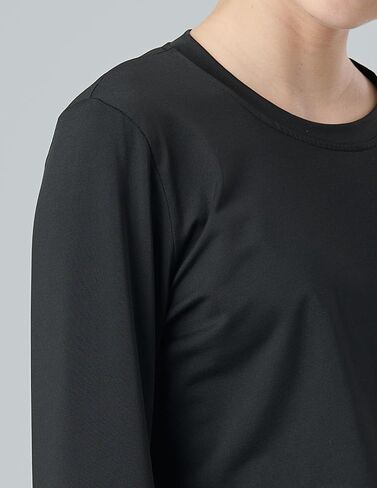 3 Pack Youth Girls Long Sleeve Shirts Active Dry Fit Athletic Performance Clothes Kids Teens Tees with Thumbholes in Kuwait