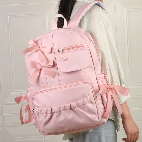 Phaoullzon Coquette Backpack with Bow for Women Aesthetic Daypack in Saudi Arabia
