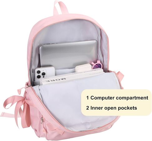 Phaoullzon Coquette Backpack with Bow for Women Aesthetic Daypack in Saudi Arabia