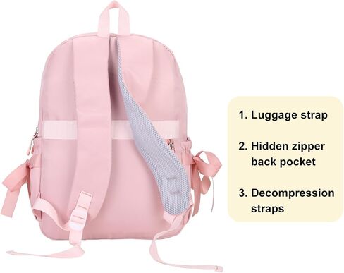 Phaoullzon Coquette Backpack with Bow for Women Aesthetic Daypack in Saudi Arabia
