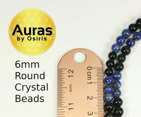 Auras by Osiris | Handmade Black Obsidian Crystal Necklace - Genuine Natural Gemstone Beaded Necklace |Healing, Protection, Grounding Talisman Mala - Choker Jewelry Gift for Girls, Womens, Mens in Saudi Arabia