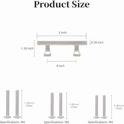 3 inch Brushed Nickel pulls Brushed Nickel Cabinet Handles Brushed Satin Nickel Cabinet pulls Satin Nickel Cabinet knob Kitchen Cabinet Hardware Super Deluxe 6 Packs in Saudi Arabia