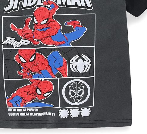 Marvel Spider-Man Boys Short Sleeve T-Shirt and Shorts Set for Little and Big Kids in Kuwait