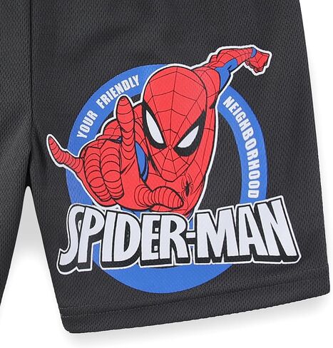 Marvel Spider-Man Boys Short Sleeve T-Shirt and Shorts Set for Little and Big Kids in Kuwait