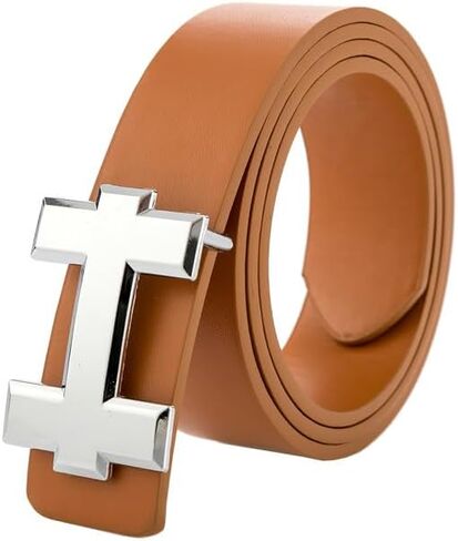 Luxury Designer Hermes Dupe Vegan Leather Belt with H Buckle Premium Fashion Accessory in Saudi Arabia