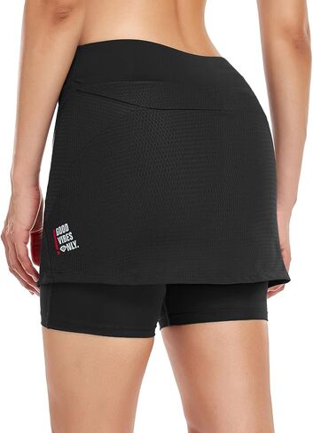 Santic Women's Cycling Skirts Shorts 2 in 1 Cycling Shorts with Padded High Waistband Bike Shorts in Kuwait