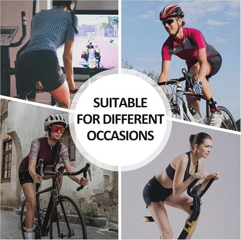 Santic Women's Cycling Skirts Shorts 2 in 1 Cycling Shorts with Padded High Waistband Bike Shorts in Kuwait