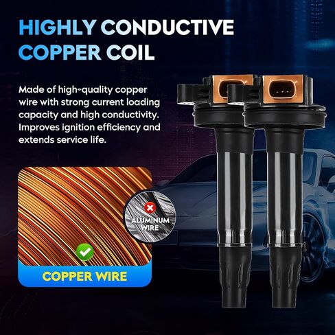 Ignition Coil Pack for Ford Expedition Explorer F150 Flex Lobo Police Interceptor Sedan Utility Taurus Transit 150 250 350 HD Lincoln MKS MKT Navigator, DG-549 IC749 UF-646 E1146 5C1871, 6 Pcs in Kuwait