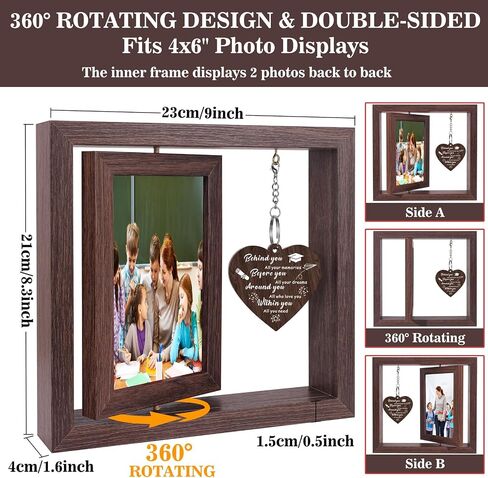 2025 Graduation Gifts for Her Him, Congratulations Inspirational Class Of 2025 University College Middle High School Graduates Gift Decorations Graduation Picture Frame Display Two 4x6 Photos in Saudi Arabia
